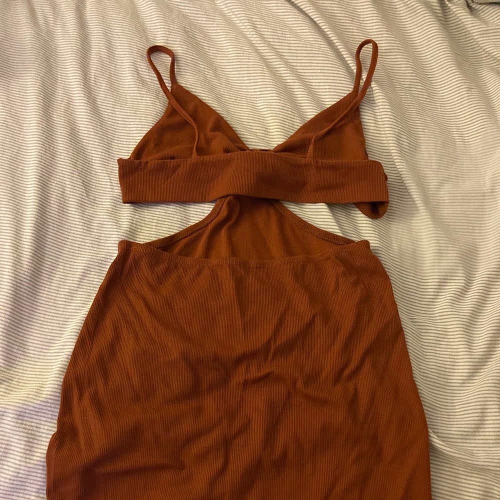 Bust cutout body con dress